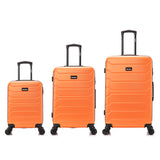 InUSA. Trend. Maletas de Viaje Juego De 3 Naranja