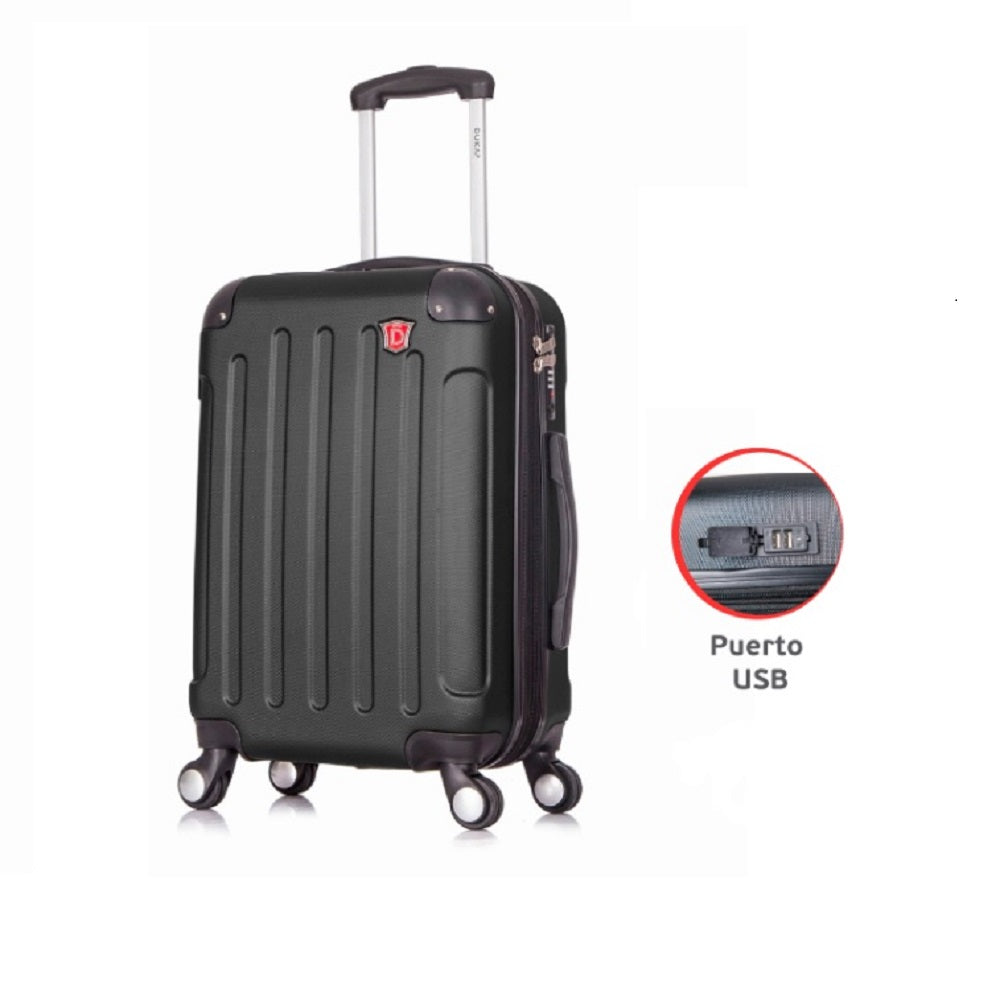 INTELY. Maleta De Viaje 51 Cm 8 Ruedas Con Puerto USB Integrado INPN –  ProShopper Perú