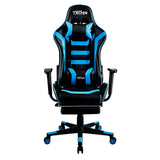 Silla Gamer Azul + Escritorio Gamer Fibra de Carbono - ProShopper Perú