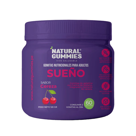 NATURAL GUMMIES para el Sueño Sabor a Cereza