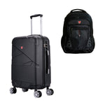 Maleta Cabinera 51 cm Niza Negro y Mochila MO300 Portalaptop