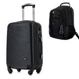 Maleta Cabinera Royal Negro y Mochila Portalaptop MO305