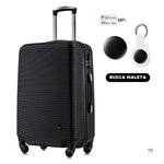 DUKAP Royal Maleta de 71 cm Negro con Itag para Iphone