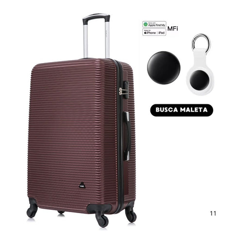 DUKAP Royal Maleta de 71 cm Vino Tinto con Itag para Iphone