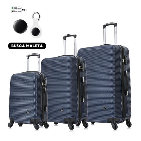 DUKAP Royal Juego de 3 Azul Marino con Itag para Iphone