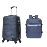 Maleta Cabinera Royal Azul y Mochila Viajera Indigo Azul