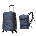 Maleta Cabinera Royal Azul y Mochila Viajera Indigo Azul