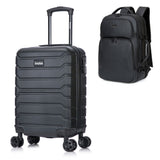 Maleta Cabinera Trend Negro y Mochila Portalaptop 1901 Negro