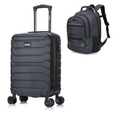 Maleta Cabinera Trend Negro y Mochila Portalaptop ECHO Negro
