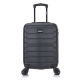 Maleta Cabinera Trend Negro y Mochila Portalaptop 1901 Gris