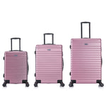 InUSA Deep Maletas Juego de 3 Rosado