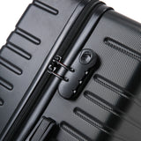 InUSA. Deep Maleta de Cabina 51 Cm 10 Kg Negro