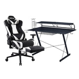 Silla Gamer ELITE Blanca + Escritorio Gamer Fibra de Carbono - ProShopper Perú