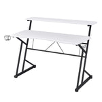 Silla Gamer ELITE SGNE1 + Escritorio Fibra de carbono  Blanco