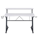 Silla Gamer ELITE SGNE1 + Escritorio Fibra de carbono  Blanco