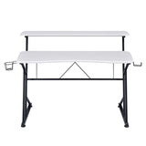 Silla Gamer ELITE SGNE1 + Escritorio Fibra de carbono  Blanco