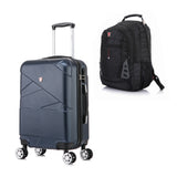 Maleta Cabinera 51 cm Niza Azul y Mochila MO305 Portalaptop