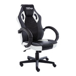 Silla Gamer RACING Blanco + Escritorio Gamer Fibra de Carbono