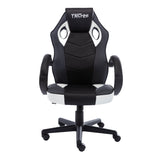 Silla Gamer RACING Blanco + Escritorio Gamer Fibra de Carbono