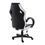 Silla Gamer RACING Blanco + Escritorio Gamer Fibra de Carbono