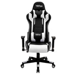 Silla Gamer Blanca + Escritorio Gamer Fibra de Carbono Blanco