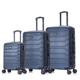InUSA. Trend. Maletas de Viaje Juego De 3 Azul