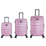 InUSA. Trend. Maletas De Viaje Juego De 3 Rosado