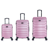 InUSA. Trend. Maletas De Viaje Juego De 3 Rosado